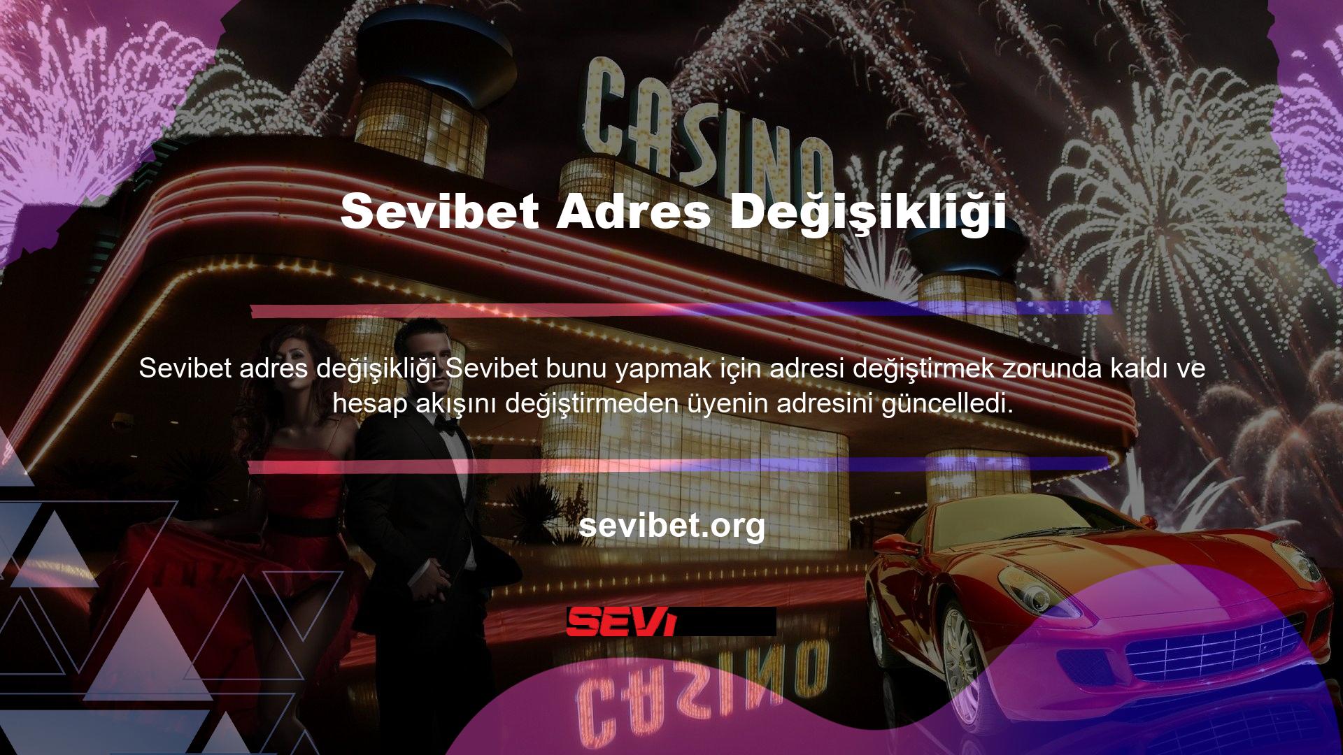 Siteye erişmek için Sevibet kayıt adresinizi güncellemeniz ve öğrendiğiniz bilgileri kullanmanız gerekir